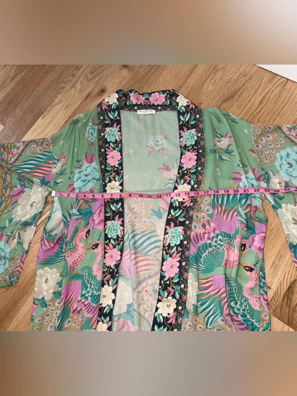 Spell and the Gypsy Collective Cloud Dancer Maxi Kimono Flowy Lightweight FLAW - Picture 4 of 12